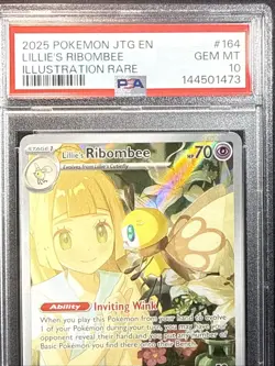 POKEMON JOURNEY TOGETHER ILLUSTRATION RARE LILLIE'S RIBOMBEE PSA GEM MINT 10 - Image 3