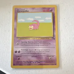 Pokemon Slowpoke Fossil 1st Edition Regular 55/62 Basic 50HP Common Psychic - Image 1