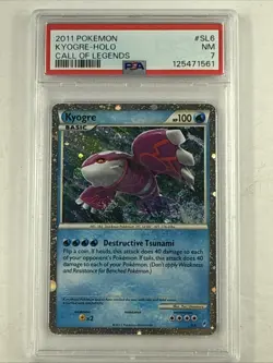 2011 Pokemon Call of Legends SL6 Kyogre Holo PSA 7 - Image 1