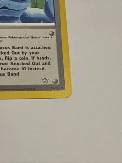 FOCUS BAND - Neo Genesis - 86/111 - Rare Trainer - Pokemon Card - Unlimited - NM - Image 4
