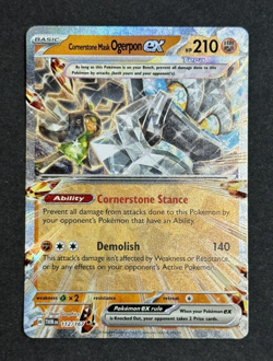 Cornerstone Mask Ogerpon ex 112/167 Twilight Masquerade Rare Pokemon TCG NM/MINT - Image 1