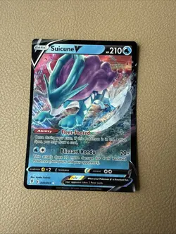 Pokemon TCG Suicune V 031/203 Ultra Rare holo Evolving Skies NM - Image 1