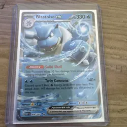 Pokemon Blastoise ex 009/165 Sv: Scarlet & Violet 151 Holo English - Image 1