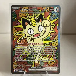 Pokemon Meowth ex Full Art Holo SIR 121/088 Perfect Order 🔥 - Image 1