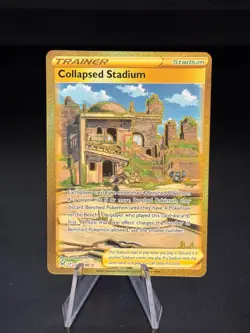 Collapsed Stadium 215/196 Secret Rare Lost Origin Pokemon Near Mint - Image 1