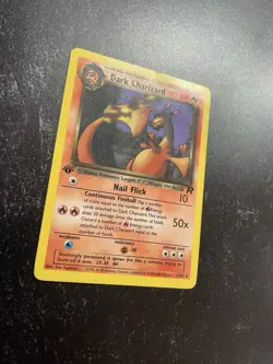 1st Edition Dark Charizard 21/82 Team Rocket WoTC Pokemon Card Rare - Image 2