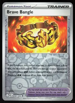 Brave Bangle 080/086 Uncommon White Flare Pokemon Reverse Holo Near Mint - Image 1