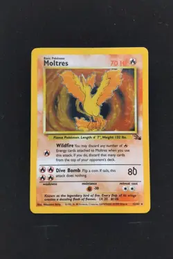 Pokemon TCG Moltres 12/62 Fossil Holo LP/NM - Image 1