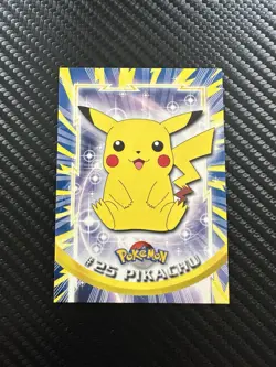 Pokemon Pikachu #25 Topps Tv Animation Edition RED LOGO NM - Image 1
