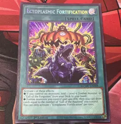 Yu-Gi-Oh Ectoplasmic Fortification MZMU-EN008 1st Ed English Secret Rare - Image 1