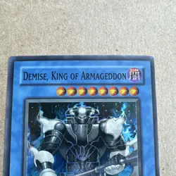 Yu-Gi-Oh! Demise, King of Armageddon SOI-EN035 Super Rare 1st Edition LP - Image 2