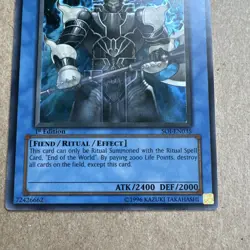 Yu-Gi-Oh! Demise, King of Armageddon SOI-EN035 Super Rare 1st Edition LP - Image 3