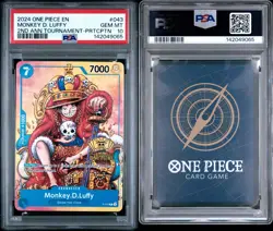 One Piece Monkey.D.Luffy (2nd Anniversary Stamped Promo) P-043 PSA 10 - Image 3