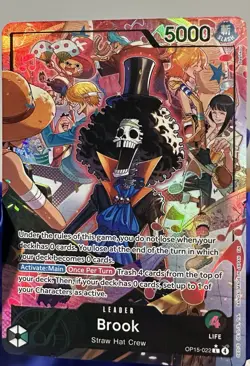Brook OP15-022 Alt Art Leader, Adventure on Kami’s Island One Piece TCG English - Image 1