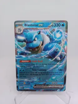 Blastoise ex 009/165 Scarlet & Violet 151 Ultra Rare Holo Pokemon Card TCG Card - Image 1