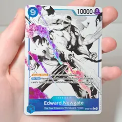 One Piece Edward Newgate Card ST22-003 Parallel Alt Whitebeard White Blue 22 TCG - Image 3