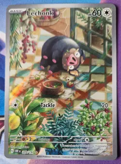 Pokemon TCG Lechonk Card 209/197 Full Art Obsidian Flames NM-Mint TCG Alt Art - Image 1