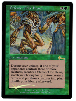 Defense of the Heart -- MTG (SP+/NM Quality FOIL) - Urza's Legacy - See scans!! - Image 1