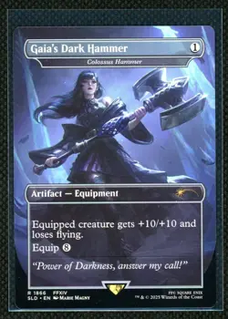 Gaia's Dark Hammer NONFOIL Final Fantasy Secret Lair Magic the Gathering MTG - Image 1