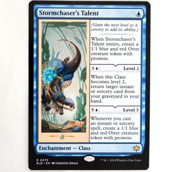 Stormchaser's Talent Bloomburrow Blue Rare Enchantment Class M/NM MTG BLB TCG - Image 1
