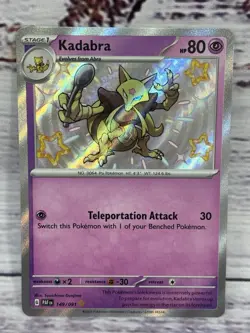 Kadabra Paldean Fates 149/091 Shiny Paldean Fates Pokemon TCG Single - Image 1