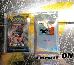 1 Pokemon TCG Sun & Moon Base Set Booster and 1 Legacy Collectibles Mystery Pack 820650801945 - Image 1