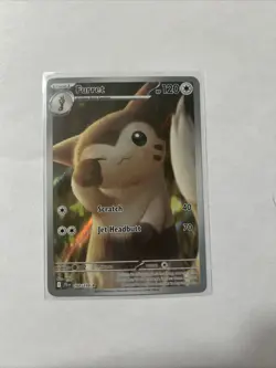 Pokemon Furret 168/159 Sv09 Journey Together Illustration Rare Holo 120 HP - Image 1
