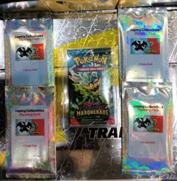 Pokemon Twilight Masquerade Booster Pack + 4 Legacy Collectibles Mystery Packs - Image 1