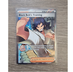 Pokemon Black Belt's Training SV Stellar Crown 255/217 Full Art Holo Ultra Rare - Image 1