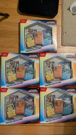 5 Pokemon TCG ⚡ Scarlet & Violet Prismatic Evolution Poster Collection SEALED - Image 1