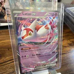 Pokemon Latias ex 076/191 Sv08: Surging Sparks Double Rare Full Art Holo 210 HP - Image 2