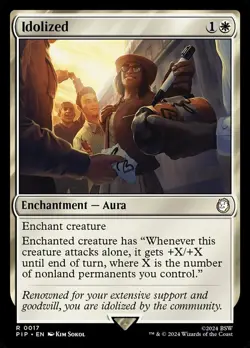 Idolized Light Play, English Magic the Gathering MTG Universes Beyond: Fallout - Image 1