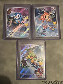 Pokemon TCG First Starters Illustration Collection Sinnoh Starters Promo - Image 1
