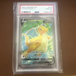 Pokemon GO Dragonite V Full Art 076/078 Ultra Rare Holo PSA 10 English - Image 1