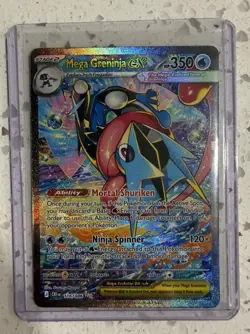Chaos Rising Mega Greninja EX 116/086 SIR Pokemon TCG - CLEAN LOOKS MINT - Image 1
