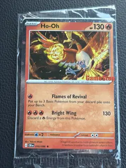 Ho-Oh 010/086 Galaxy GameStop Promo Stamped SEALED - Pokemon Chaos Rising - Image 1