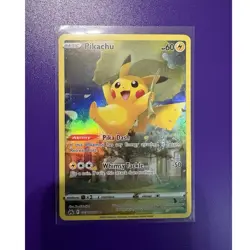 Pokemon Pikachu GG30/GG70 Illustration Rare Holo Crown Zenith Galarian Gallery - Image 1