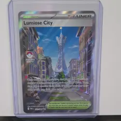 Pokemon TCG Lumiose City 111/088 Holo Trainer-Stadium Perfect Order - Image 1