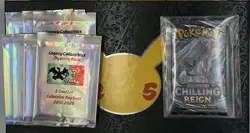Pokemon TCG 1x Chilling Reign Booster Pack + 8 Legacy Mystery Packs 820650808470 - Image 1