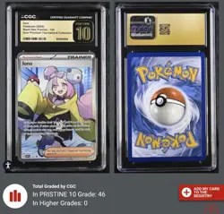 BLACK LABEL CGC 10 PRISTINE Iono SVP124 Black Star Promos Holo Pokemon POP 46 - Image 3