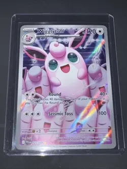 Pokemon TCG Holo Ultra Rare Wigglytuff 105/094 Mint Condition Phantasmal Flames - Image 1
