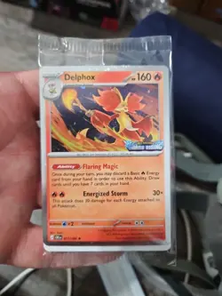 Pokemon Delphox 074 [STAMPED] Black Star Promo⭐ME Chaos Rising EN Holo NM - Image 1