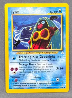 LP Unlimited Jynx 31/64 Uncommon Neo Revelation Pokemon Tomokazu Komiya - Image 1