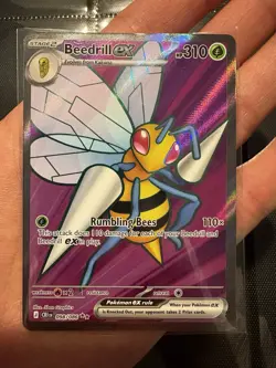Beedrill ex 098/086 Ultra Rare Full Art Pokemon TCG Chaos Rising CRI English NM - Image 1