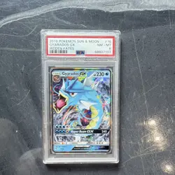 Pokemon Gyarados GX 16/68 Hidden Fates Ultra Rare Holo GX 2019 PSA 8 - Image 1