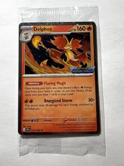 Pokemon TCG: Chaos Rising Delphox 013/086 Stamped Promo SEALED - Image 1