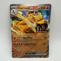 Pokemon TCG Charizard EX Double Rare SV: Scarlet & Violet 151 006/165 NM - Image 1