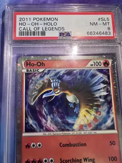 PSA 8 Ho-oh Call of Legends Holo Rare #SL5 Pokemon English NM-MT - Image 2
