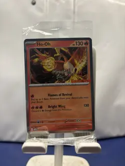 SEALED Chaos Rising Ho-Oh 010/086 Cosmo Holo GameStop Stamped Promo NM English - Image 1