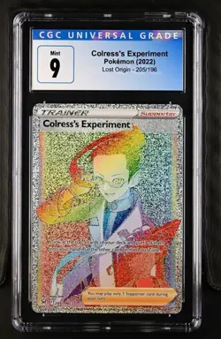 Pokemon TCG Lost Origin: Colress's Experiment (Secret) #205/196 - CGC 9 Mint - Image 1